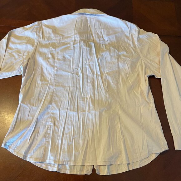 Grandi Vintage-Inspired Embellished light pink Button-Up Shirt ‎ Sz 48  Gemstone - Picture 15 of 15